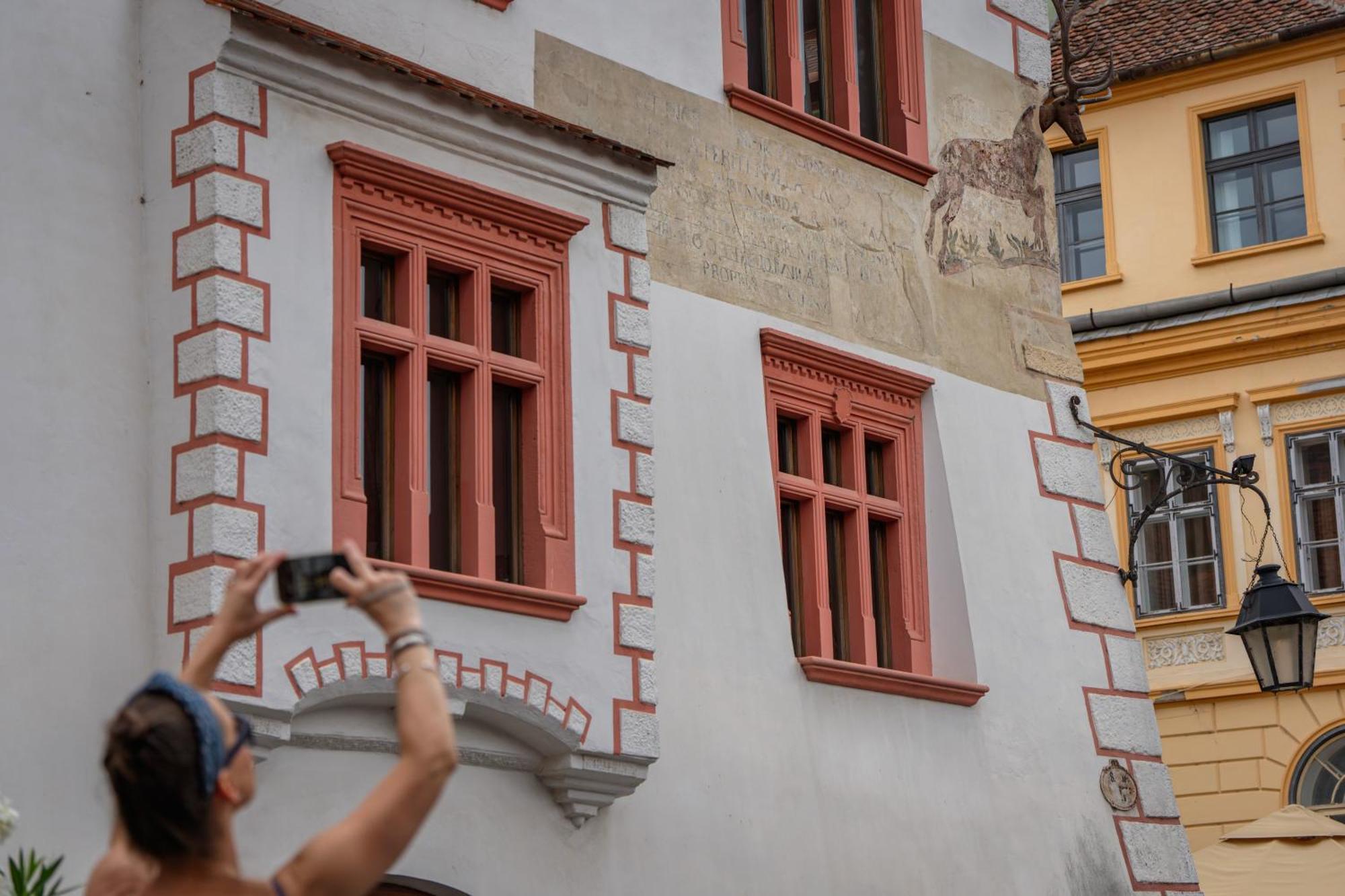 Casa Cu Cerb Hotel Sighişoara Exterior foto